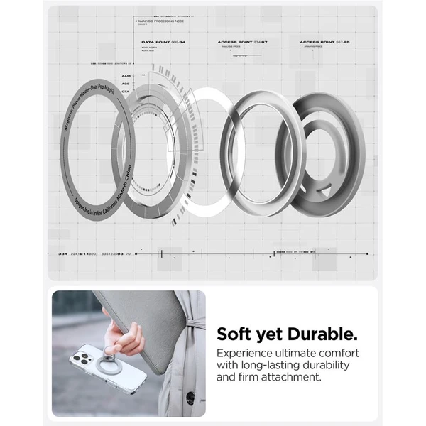 Spigen Dual Pop MagSafe Holder držák na telefon šedý - Držáky - Obrázek 6045d6ecb21d4688a2d39bc7916949f7