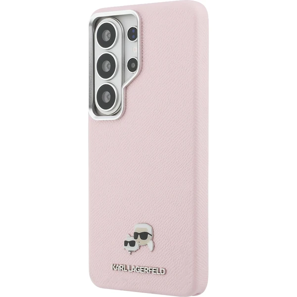 Karl Lagerfeld Grained PU Leather K&CH Heads Magnetic kryt Samsung Galaxy S26 Ultra růžový - Pouzdra - Obrázek 6055203de028449c83a2ae5e98724f9b