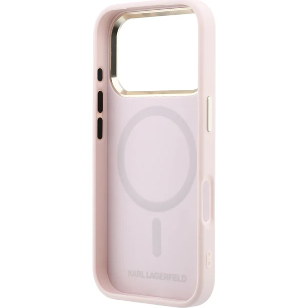 Karl Lagerfeld PU Perforated Monogram MagSafe kryt iPhone 17 Pro růžový - Pouzdra - Obrázek 6062e849480e4257813a5cd9c8bdc3f6