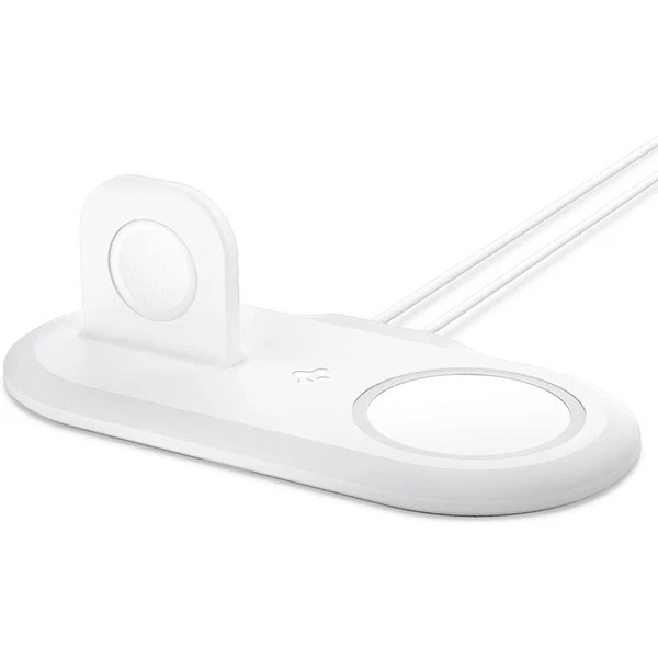 Spigen 2v1 MagFit Duo stojánek pro Apple Watch a iPhone bílý - Stojánky - Obrázek 6065af023c8448d28522e5f3b015b5e2