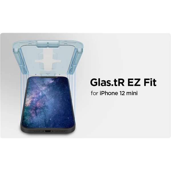 Spigen Glas tR EZ Fit tvrzené sklo iPhone 12 mini 2 ks čiré - Ochranné folie a skla - Obrázek 60B3200401