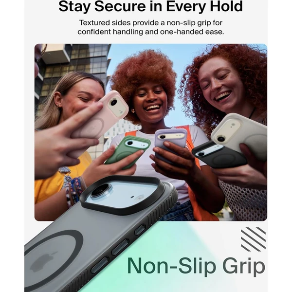 Belkin SheerForce Grip MagSafe kryt iPhone Air černý - Pouzdra - Obrázek 60CN000K01