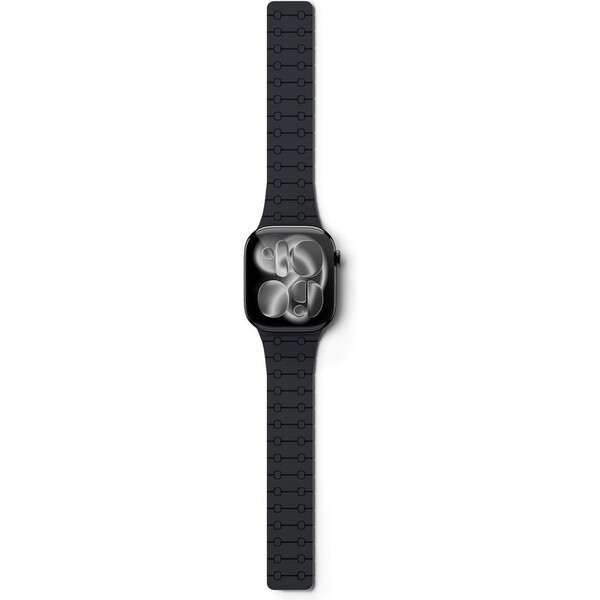 Epico Magnetic+ silikonový řemínek pro Apple Watch 42/41/40/38mm černý Černá