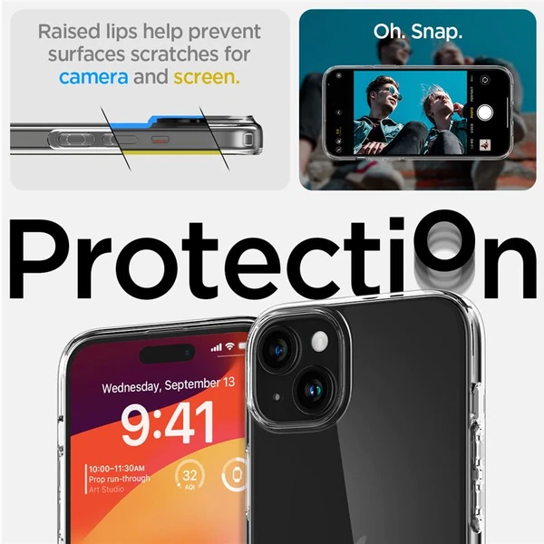 Spigen Crystal Flex kryt iPhone 15 čirý - Pouzdra - Obrázek 60T8000601