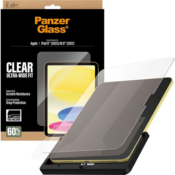 PanzerGlass® Sklo s instalačním rámečkem Apple iPad 11" (2025)/10.9" (2022)