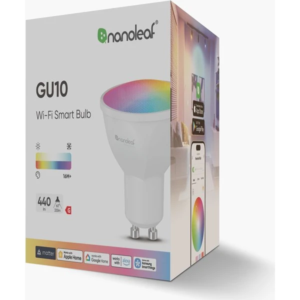 Nanoleaf Essentials Matter Wi-Fi GU10 Smart Bulb chytrá žárovka 1 Pack - Žárovky - Obrázek 60a406656efb4bc2bcadf7972e6c7135