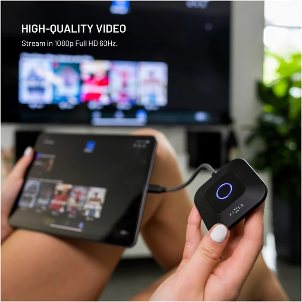 FIXED AirLink bezdrátový HDMI adaptér, 100W, PD 3.0, černý - USB huby - Obrázek 60b55f7161f64dda9310e284008548c5