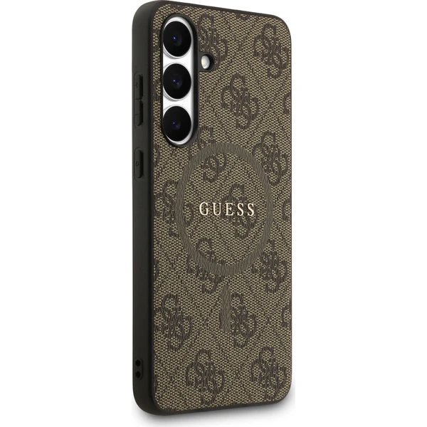 Guess PU Leather 4G Colored Ring MagSafe Zadní Kryt pro Samsung Galaxy S25 FE hnědý - Pouzdra - Obrázek 60bb6bd2c9b2406582169a472f6fd3af