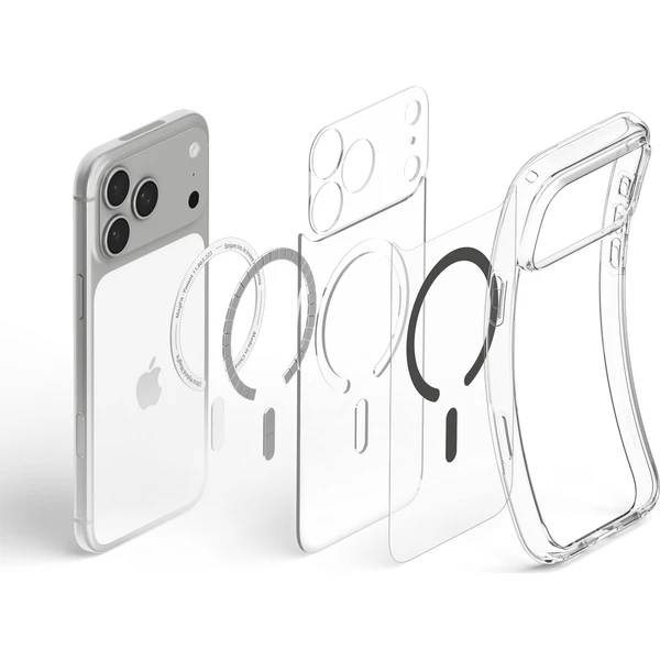 Spigen Ultra Hybrid MagSafe kryt iPhone 18 Pro/17 Pro clear graphite - Pouzdra - Obrázek 60c09f76595145f2ba3d64c410e11b34