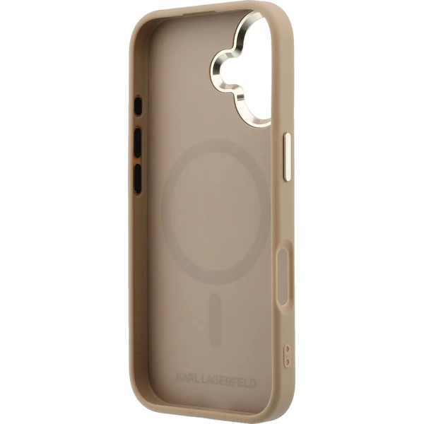 Karl Lagerfeld PU Perforated Monogram MagSafe kryt iPhone 17 béžový - Pouzdra - Obrázek 60d9c4b9fdcb4c54ae6aeb4869aa4874