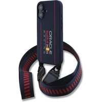 Oracle Red Bull Racing Silicone Vertical Logo MagSafe zadní kryt + Crossbody popruh iPhone 16 modrý - Pouzdra