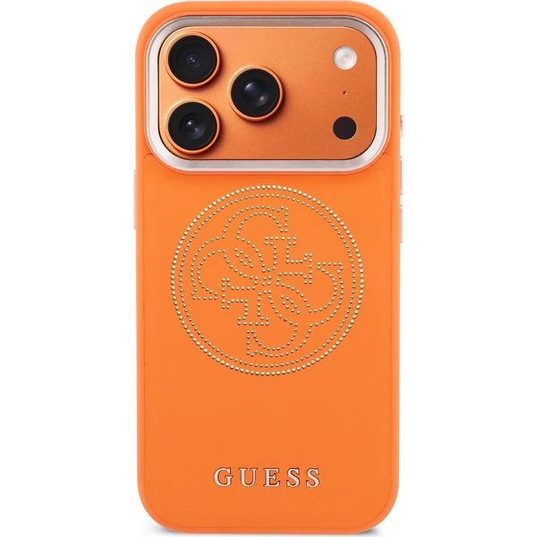 Guess PU Perforated 4G Logo MagSafe kryt iPhone 17 Pro oranžový - Pouzdra - Obrázek 60fb92735c5e435d8d7f24c4fbd93d35
