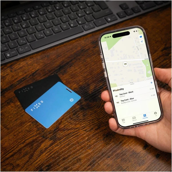 FIXED Tag Card 2 smart tracker s Find My a bezdrátovým nabíjením, černý - Lokátory - Obrázek 61201593531c4fba870aab907511f94f