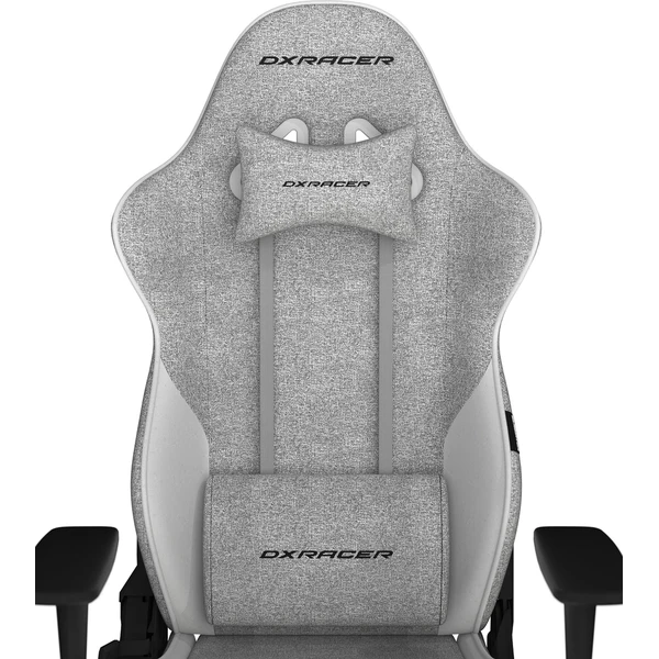DXRacer GLADIATOR látková herní židle šedo-bílá - Židle - Obrázek 614D000O01