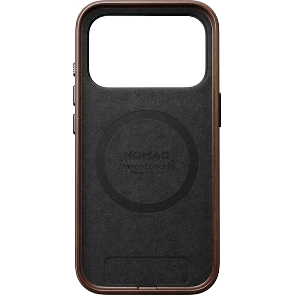 Nomad Traditional Leather (Horween) MagSafe kožený kryt iPhone 17 Pro/18 Pro Rustic Brown - Pouzdra - Obrázek 6161ccecf58c49e2bef8e0902b4ece05