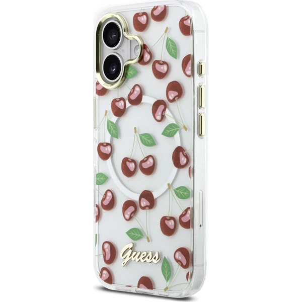 Guess IML Glitter Cherry MagSafe kryt iPhone 17 - Pouzdra - Obrázek 6176927a823f4017a23c8a2573031c30