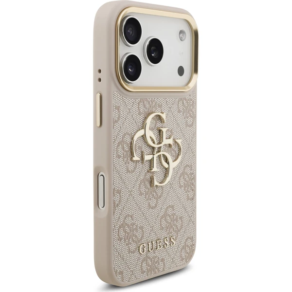 Guess PU Leather 4G Metal Logo Gold Frame kryt iPhone 18 Pro růžový - Pouzdra - Obrázek 6181d2623a5342a48a30f9eb4788eef2
