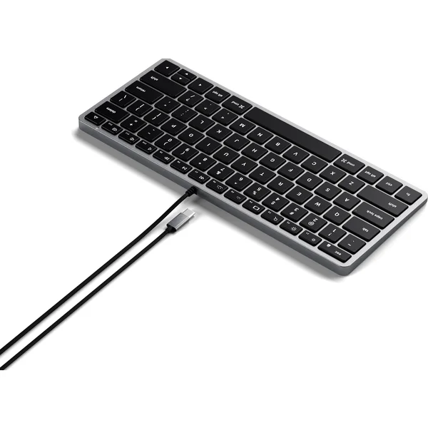 Satechi Slim W1 USB-C klávesnice US vesmírně šedá - Klávesnice - Obrázek 61BT000501