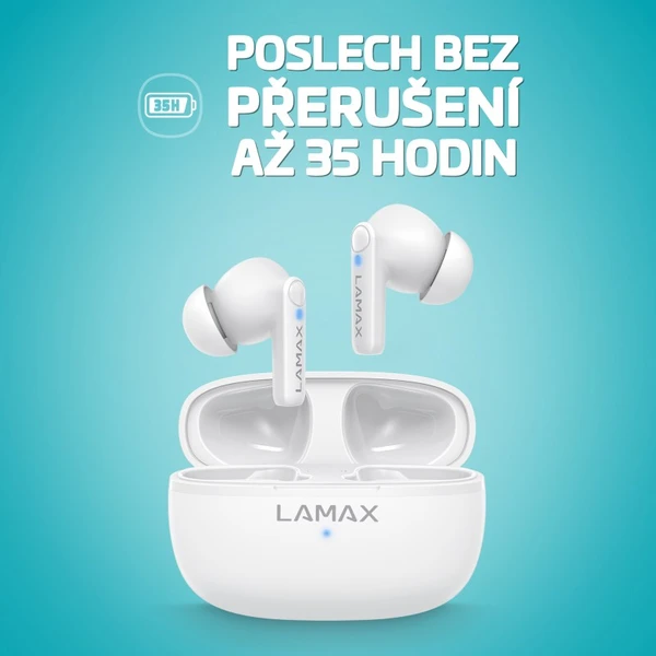 LAMAX Clips1 Play bezdrátová sluchátka bílá - Sluchátka - Obrázek 61E0000N01