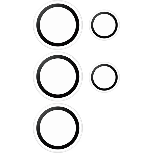 PanzerGlass® Hoops® Samsung Galaxy S25 Ultra čiré ochranné kroužky pro čočky fotoaparátu - Ochranné folie a skla - Obrázek 61FC000J01