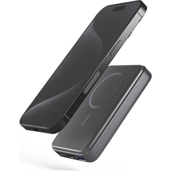 Hliníková powerbanka Epico Mag+ 10 000 mAh - vesmírně šedá