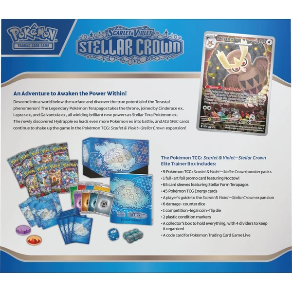 Pokémon TCG: SV07 Stellar Crown - Elite Trainer Box - Pokémon karty - Obrázek 61U6000P01