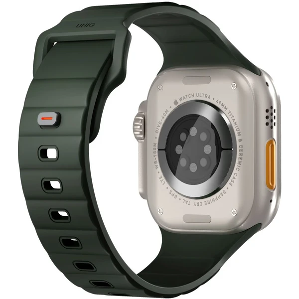 UNIQ Stride FKM Rubber voděodolný řemínek Apple Watch 49/45/44/42mm tmavě zelený - Řemínky - Obrázek 61c3fb2f2e0748b08cebfb422ce8496a