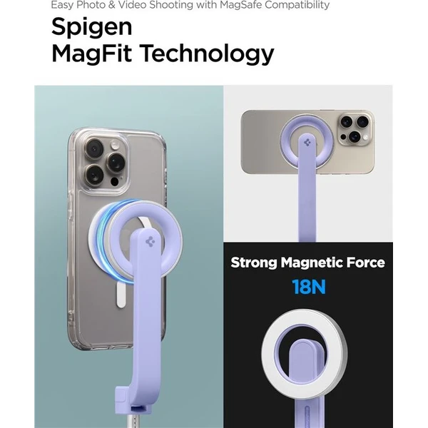 Spigen MagSafe Tripod Selfie Stick fialová - Držáky - Obrázek 61d8af4e77b647a4be6d044df3402623