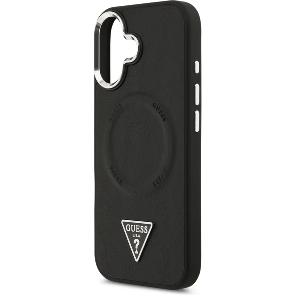 Guess PU Leather Triangle Logo MagSafe kryt iPhone 17 černý - Pouzdra - Obrázek 620eade88b824fc691aaf05321fed2b9