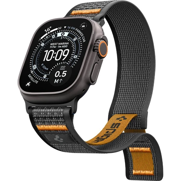 Spigen Athlex Air 2 Active řemínek Apple Watch 49/46/45/44mm černý/oranžový - Řemínky - Obrázek 622187130e364a179a01d0800b62f426