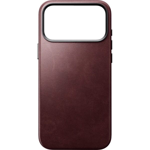 Nomad Traditional Leather (Horween) MagSafe kožený kryt iPhone 17 Pro Max/18 Pro Max Burgundy - Pouzdra - Obrázek 6226c46709084dfdb03f0d1e793ba3ac