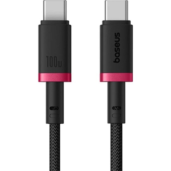 Baseus Dura USB-C/USB-C napájecí kabel 100W 1m červeno/černý