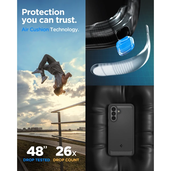 Spigen Rugged Armor kryt Samsung Galaxy A37 5G matte black - Pouzdra - Obrázek 625e7222d5e64f059ca9d57223dfc99a