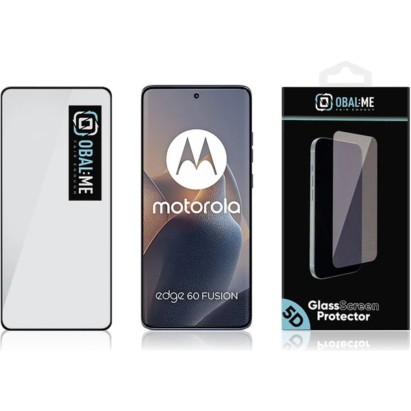 OBAL:ME 5D Tvrzené Sklo pro Motorola Edge 60/60 Pro/60 Fusion černé - Ochranné folie a skla - Obrázek 626333036946476ead5ddc2a171c7674