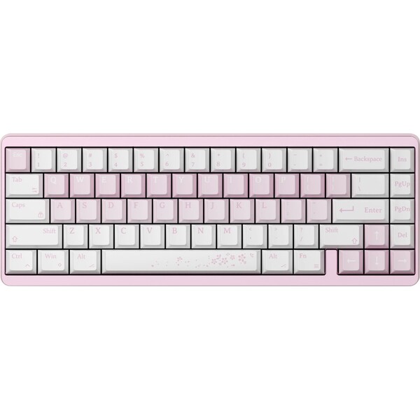 Varmilo Muse65 HE GG Magnetic White F (US) Sakura Růžová