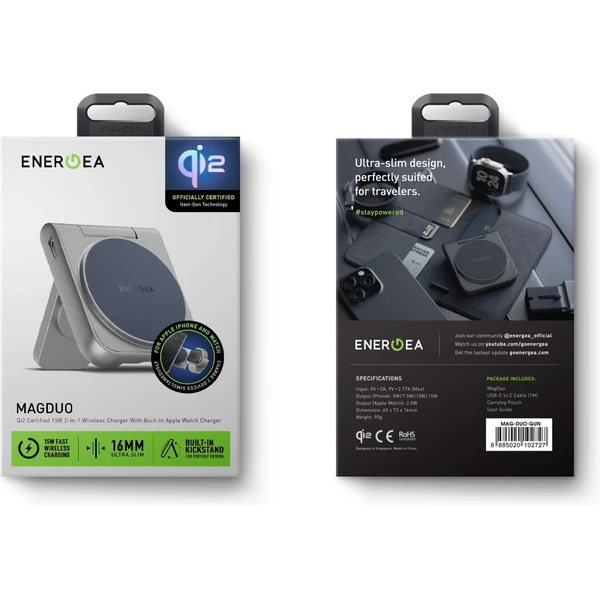 ENERGEA MagDuo 2v1 Foldable (Qi2) MagSafe nabíječka modrá - Nabíječky - Obrázek 627c3afdd5964801b3cf494b3ad3dd81