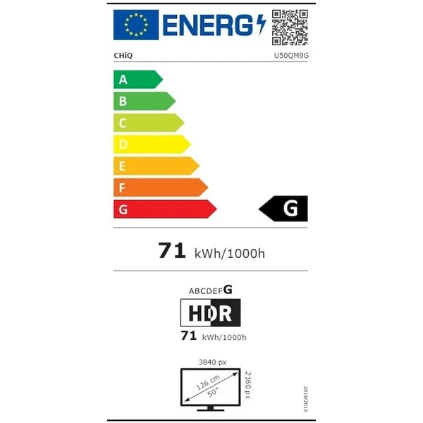 CHiQ  Smart TV U50QM9G 50" + záruka 2 roky - Televize - Obrázek 62CF000P01