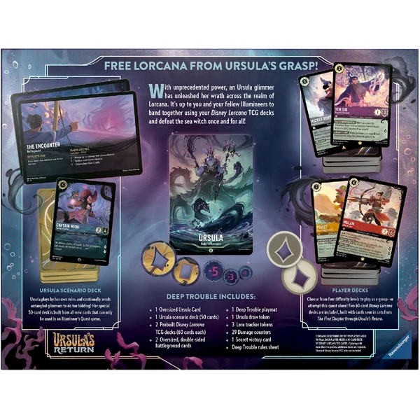 Disney Lorcana: Ursula's Return - Illumineer's Quest Deep Trouble  - Disney Lorcana TCG - Obrázek 62F3000J01