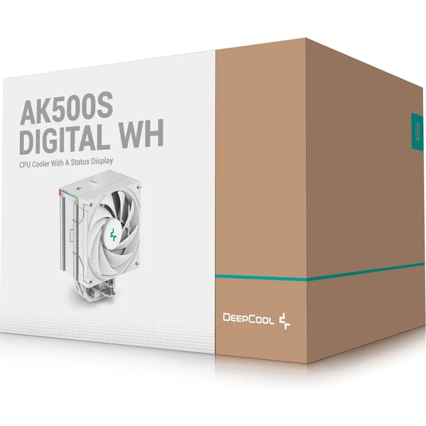 DeepCool AK500S Digital bílý - Chladiče - Obrázek 62J9000O01