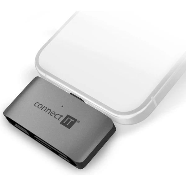 CONNECT IT CompactPRO externí USB-C hub s čtečkou karet - USB huby - Obrázek 62JO000K01