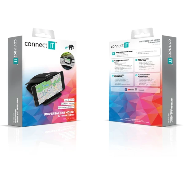 CONNECT IT InCarz univerzální držák do auta na palubní desku černý - Držáky - Obrázek 62N0000P01