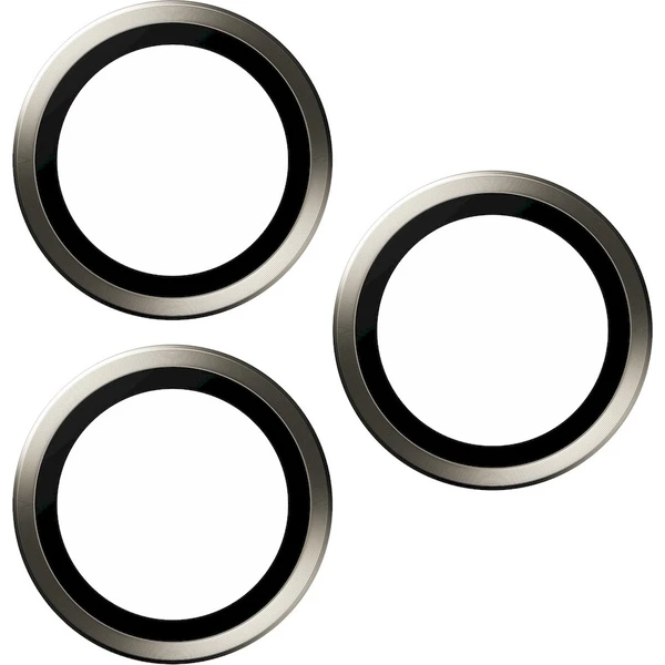PanzerGlass HoOps ochranné kroužky Apple iPhone 16 Pro/16 Pro Max/15 Pro/15 Pro Max přírodní hliník - Ochranné folie a skla - Obrázek 62adcb0b4cc34342a962c7c21e9e5882