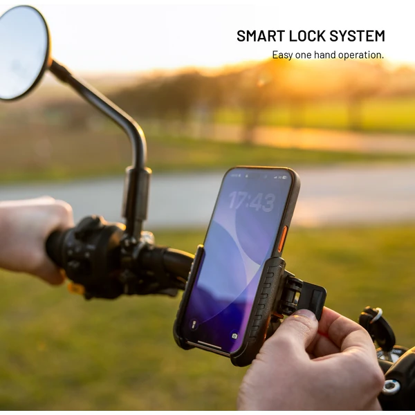FIXED Bikee Anti-Shock univerzální držák na motorku a kolo černý - Držáky - Obrázek 62af6fcc2bd64038934e9e0a87644399