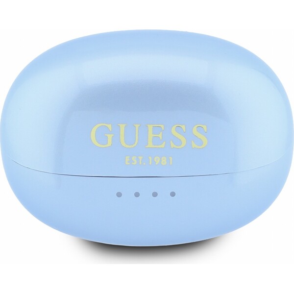 Guess Metallic Finish Classic Logo OWS bezdrátová sluchátka světle modrá - Sluchátka - Obrázek 62b882bf24b448e0a8feddb2cb101a16