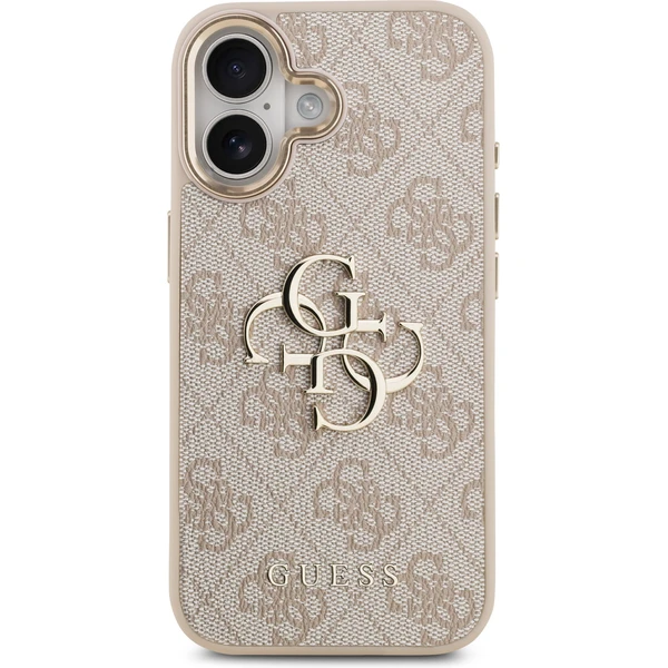 Guess PU Leather 4G Metal Logo Gold Frame MagSafe kryt iPhone 17 růžový - Pouzdra - Obrázek 62d5354686cc4e17aa261c3c960c7d38