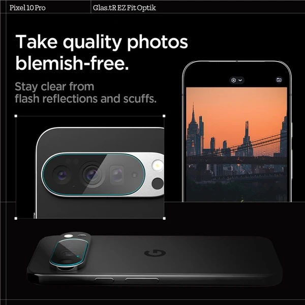 Spigen Glass tR EZ Fit Optik 2 Pack tvrzené sklo na fotoapará Google Pixel 10 Pro čiré - Ochranné folie a skla - Obrázek 62dced1e306143bb8295a8a28f5416ba