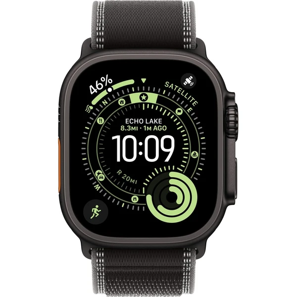 Apple Watch 49/46/45/44mm černý/uhlový Trailový tah S/M černý titan - Řemínky - Obrázek 62e78163b3f145108e40fe82a2fb3491