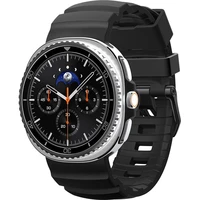 Spigen Silicone Band řemínek Samsung Galaxy Watch8/Classic 46mm/44mm/40mm černý - Řemínky