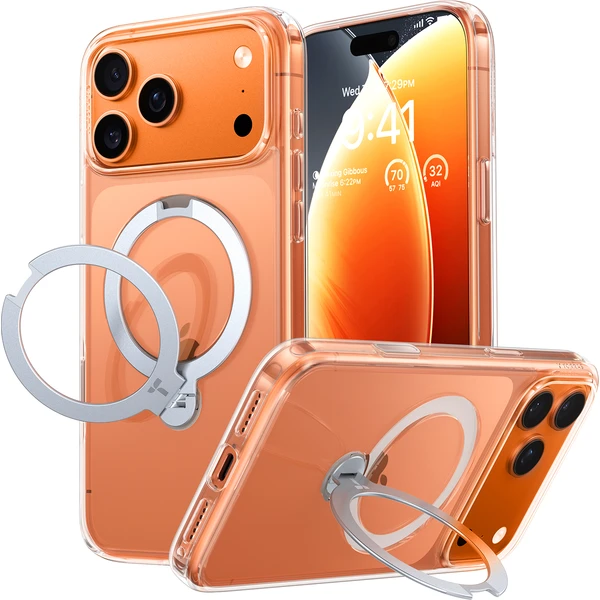 Torras Ostand Q3 Spin MagSafe kryt iPhone 17 Pro Max clear - Pouzdra - Obrázek 62ee4aa909004a4a84797200e14d34de