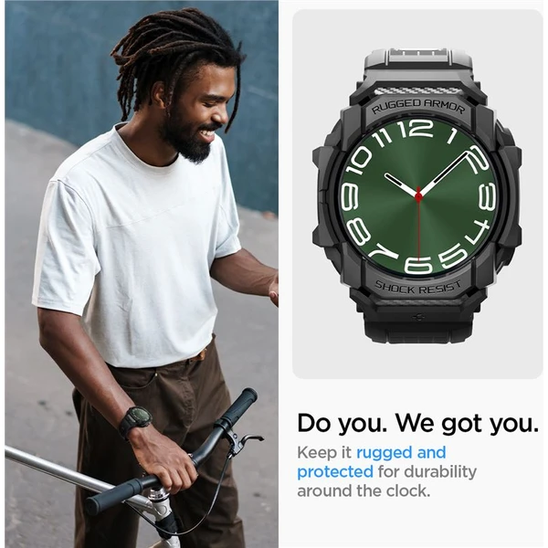 Spigen Rugged Armor Pro kryt Samsung Galaxy Watch Ultra matně černý - Pouzdra - Obrázek 631059b124db4d1598ea70c15b86f1ae